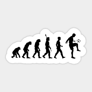 Evolution of the football player Sticker